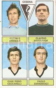 Oggetto da collezione cartaceo PANINI  CALCIATORI 1971  1972 Figurina CESENA Annibale Mantovani Ceccarelli 1