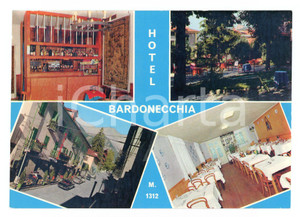 Cartolina originale da collezione 1975 ca BARDONECCHIA (TO) Vedutine dell'hotel *Cartolina VINTAGE FG NV 1