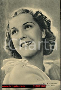 Cartolina originale da collezione 1938 ANITA LOUISE Cartolina RIZZOLI FG NV 1