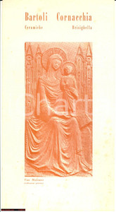 Materiale pubblicitario d’epoca 1962 BRISIGHELLA RA ceramiche arte BARTOLI CORNACCHIA Voltantino 1