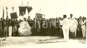Fotografia d epoca originale 1932 BENGASI LIBIA Zona LETE Generale Ugo SANI La Festa degli Alberi Foto 1