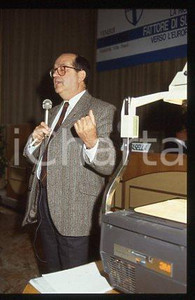 Fotografia d epoca originale Paolo FASELLA  ROMA Ritratto del Direttore Generale 1988 35mm vintage slide 16 1