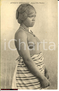 Cartolina originale da collezione 1920 Afrique Orientale Jeune fille BETSILEO ethnique 1