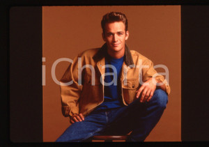 35mm vintage slide*1990ca BEVERLY HILLS 90210 Luke PERRY Ritratto dell'attore 1