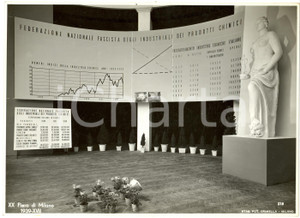 Fotografia d epoca originale 1939 MILANO Padiglione industriali chimici a XX FIERA Fotografia 1