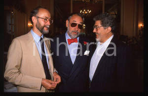 35mm vintage slide* 1987 CANNES Philippe NOIRET Ettore SCOLA al Festival (1)
