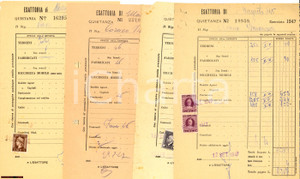 Documento originale, autentico 194447 MAGENTA Lotto 4 ricevute esattoria CORNEOROSA 1