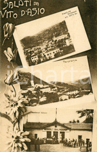 1922 VITO D'ASIO Stabilimento balneare - Vedutine - Cartolina FP VG  Cartolina postale d'epoca, viaggiata.CONDIZIONI: FAIRFORMATO: FP    originale e autentica 1
