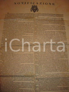 Documento originale, autentico 1818 STATO PONTIFICIO ROMA Nuove norme per rinnovo iscrizioni ipotecarie 1