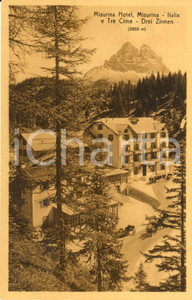 Cartolina originale da collezione CORTINA anni '30, veduta animata Hotel Misurina 1