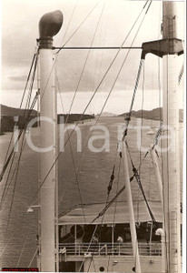 Fotografia d epoca originale 1939 Panama Canal  Pacific Ocean Ship real photo 1