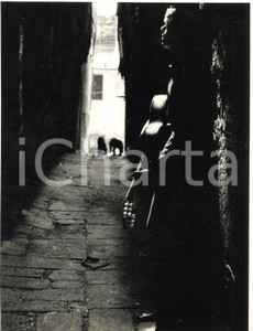 1966 GENOVA Cantautore Umberto NAPOLITANO nei caruggi (2) Foto ARTISTICA 18x24 Fotografia d'epoca.  CONDIZIONI: GFORMATO: 18x24 cm     originale e autentica 1