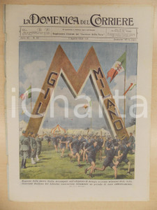 Giornale, rivista storica 1938 DOMENICA DEL CORRIERE La GIL di MILANO si addestra sull altopiano di ASIAGO 1