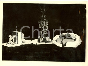 Fotografia d epoca originale 1931 MILANO Esposizione piatti allievi Scuola CUCINIERI DOPOLAVORO Fotografia 1