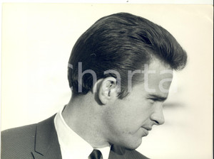 Fotografia d epoca originale 1960 ca PARIS Ritratto di attore di profilo Fotografia LYNX 27x20 cm 1