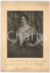 1928 MILANO Soprano Letizia CAIRONE - Ritratto *Foto con AUTOGRAFO 22x32 cm