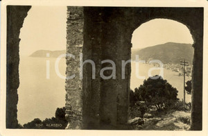 Cartolina originale da collezione 1930 ca ALASSIO (SV) Scorcio panoramico paese e costa *Cartolina postale FP NV 1