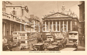 Cartolina originale da collezione 1925 LONDRA cartolina ROYAL EXCHARGE FP NV animata 1
