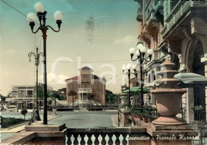 Cartolina originale da collezione 1956 CESENATICO FC Veduta di Piazzale KURSAAL Cartolina postale FG VG 1