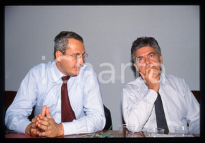 Fotografia d epoca originale 35mm vintage slide 2000 MILANO Claudio MARTELLI Bobo CRAXI 2 1