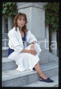 Emmanuelle CHAULET FRANCE French actress Portrait 1987 * 35 mm vintage slide 20