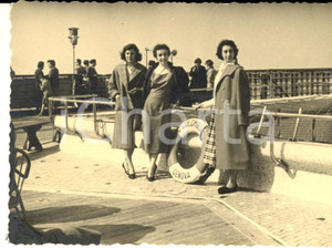 Fotografia d epoca originale 1950 ca GENOVA Passeggere sulla nave CRISTOFORO COLOMBO Foto VINTAGE 10x7 cm 1