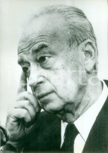 Fotografia d epoca originale 1987 ISRAELE Yitzhak RABIN Ministro della difesa Fotografia 1