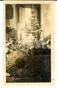 Fotografia d epoca originale 1939 NEW ROCHELLE NY Natale in casa di emigrati italiani Foto VINTAGE 11x7 cm 1