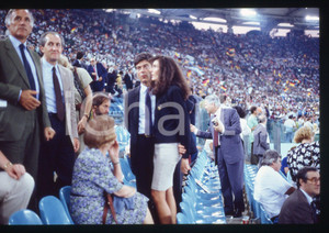 Fotografia d epoca originale 35mm vintage slide 1990 ROMA Claudio MARTELLI Rosy GRECO Finale mondiali 4 1