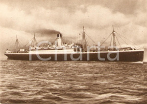 Cartolina originale da collezione 1955 ca MARINA MERCANTILE Piroscafo SANTA CRUZ Società navigazione ITALIA 1