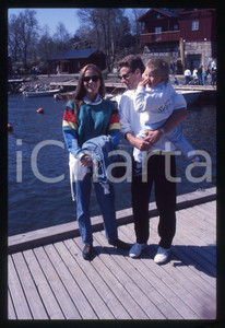 35mm vintage slide*1990ca SVEZIA - COSTUME Robin e Bjorn BORG Jannike BJORLING 2