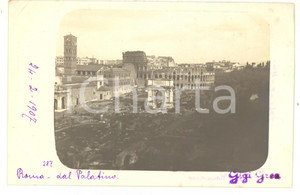 1907 ROMA Arco di Tito e Colosseo - Veduta panoramica *Fotocartolina