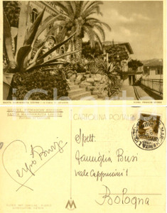 Autografo originale 1932 SANTA MARGHERITA LIGURE (GE) Autografo pittore Sergio BURZI su cartolina 1