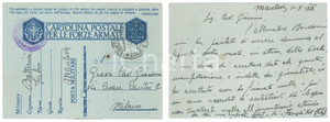 Autografo originale 1941 WW2 CICLISMO ANZIO Fabio BATTESINI su gara con moto al Vigorelli AUTOGRAFO 1