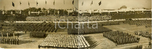 Fotografia d epoca originale 1939 ROMA Foro MUSSOLINI GIL Tutti i reparti schierati FOTO DOPPIA 1