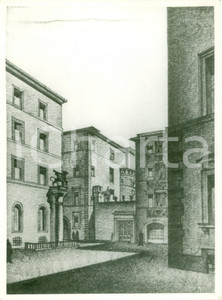 Fotografia d epoca originale 1937 ROMA Sistemazione di Piazza DE  MASSIMI Rendering fotografico 1