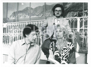 Fotografia d epoca originale 1985 RAI UNO Italia mia JOCELYN Gigi MARZULLO Jinny STEFFAN Foto 24x18 cm 1