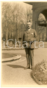 Fotografia d epoca originale 1930 ca MONTECATINI TERME PT Ministro Bela SCITOWSKY in vacanza Foto 1