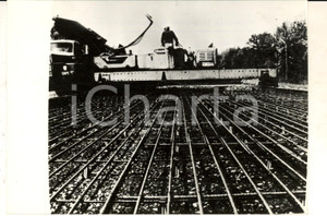 Fotografia d epoca originale 1969 BALTIMORA Autostrada in costruzione con imbottitura in acciaio Foto 18x14 1
