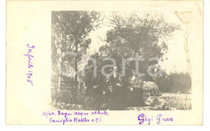 1905 TIVOLI (ROMA) Acque Albule - Ritratto famiglia Mettler *Fotocartolina