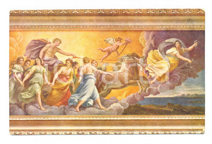 Cartolina originale da collezione 1918 ROMA Guido RENI Aurora  Galleria ROSPIGLIOSI Cartolina ILLUSTRATA FP VG 1