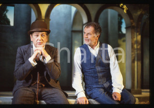 35mm vintage slide* 1986 RAI 3 ALL'USCITA Paolo BONACELLI e Gabriele FERZETTI 2