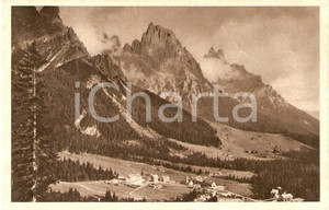 Cartolina originale da collezione S. Martino Castrozza, anni '30 - Panorama abitato 1