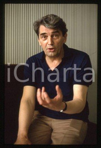 35mm vintage slide* 1985 ca MILAN Portrait of an English actor Edmund PURDOM (7)