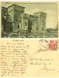 Autografo originale 1918 MANTOVA Castello di San Giorgio *Autografo marchese Carlo DI CAMERANO FP VG 1