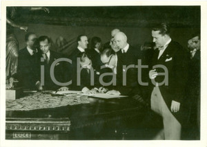 1938 ROMA Mustafà EL SADEK delegato egiziano firma accordi di PASQUA *Fotografia