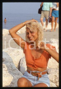 35mm vintage slide* 1985 ca ITALIA Rossella GARDINI Ritratto di attrice (21)