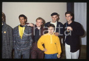 35mm vintage slide* 1987 FESTIVAL SANREMO - LEVEL 42 Enrico CIFIELLO Backstage 4