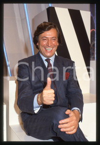 35mm vintage slide* 1986 RETE 4 - Guido ANGELI a UN FANTASTICO TRAGICO VENERDÌ 2