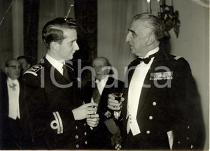 Fotografia d epoca originale 1957 BELGIO Principe Alberto al Gala CERCLE ROYAL MARS ET MERCURE DANNEGGIATA 1